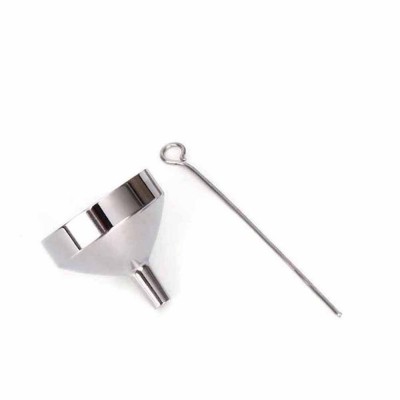 Wholesale Metallic Silver Mini Funnel Jewelry Accessories Small Funnel and Needle Tool Stainless Steel